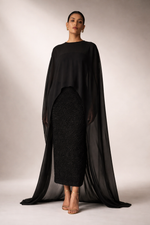 Load image into Gallery viewer, Saga Dress with Cape