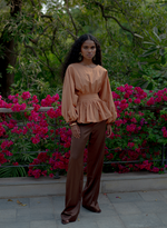 Load image into Gallery viewer, Satin Lucia Pant (30% off- use code MALIE30 at checkout)
